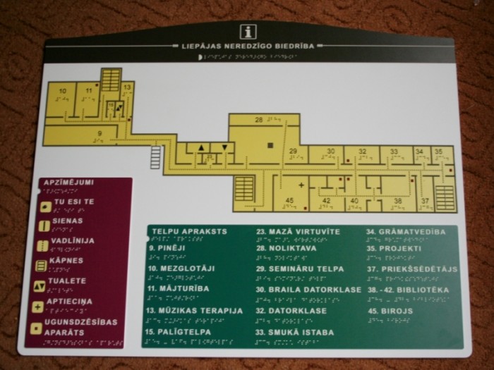 Фото TAKTILAS KARTES UN PLĀNI