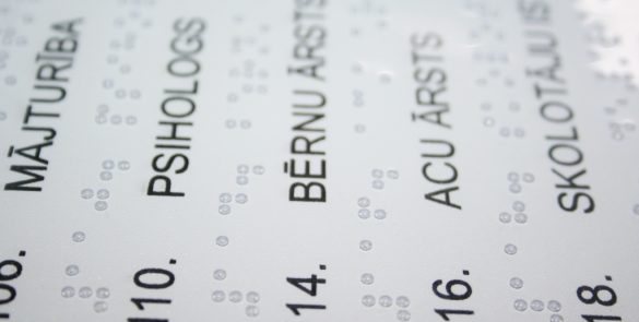 Фото Taktilie palīglīdzekļi neredzīgiem bērniem